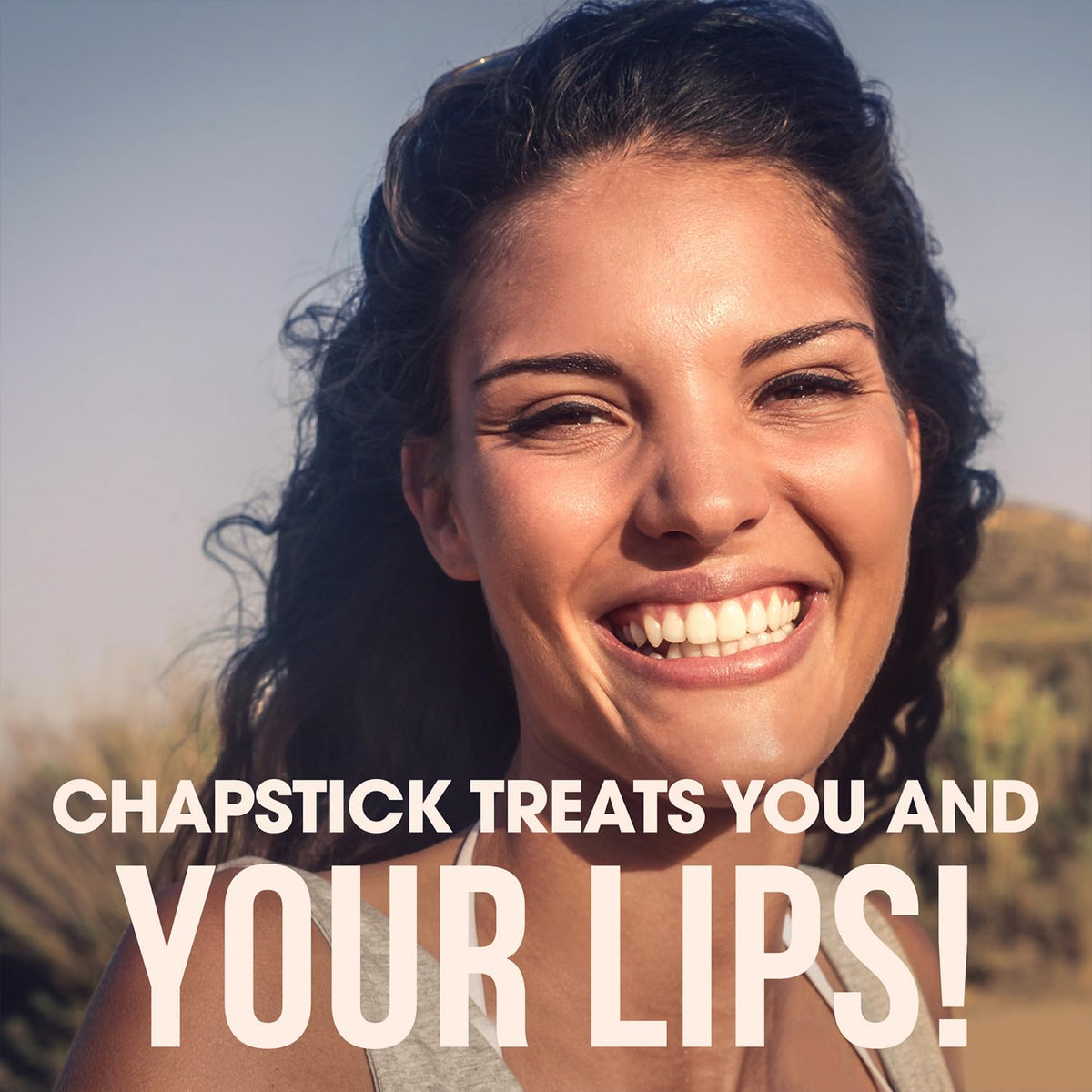ChapStick Moisturizer 2-in-1 lipcare texture swatch demonstrates smooth glide.
