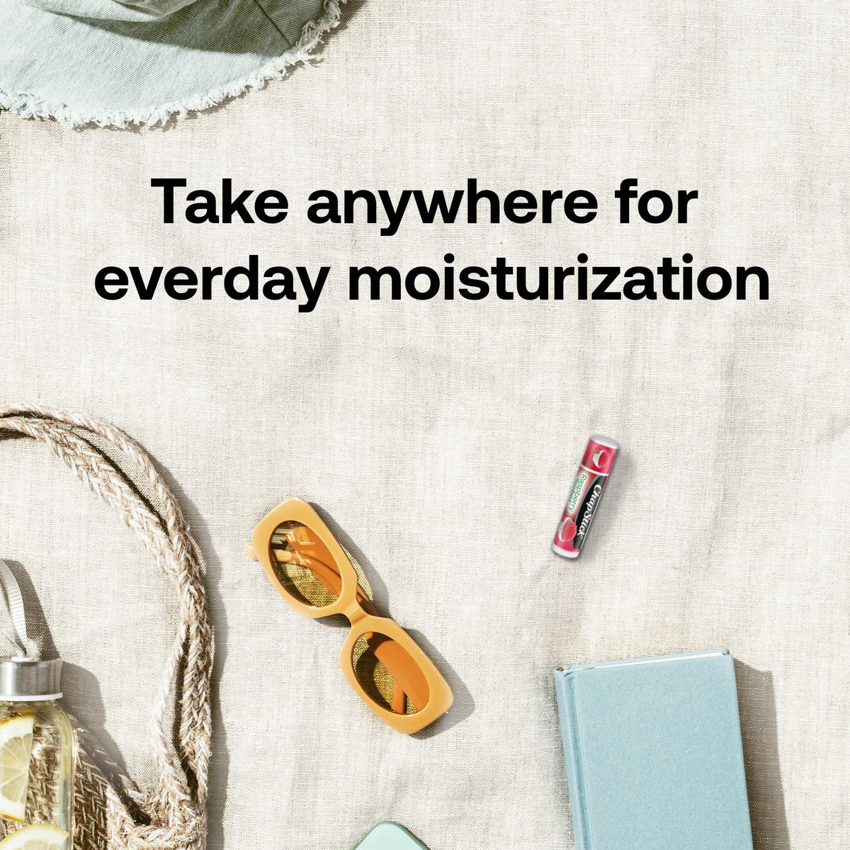 ChapStick Raspberry Sorbet in purse ready for daily touch-ups.