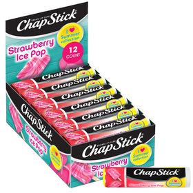 ChapStick Strawberry Ice Pop tube ready for daily moisture.