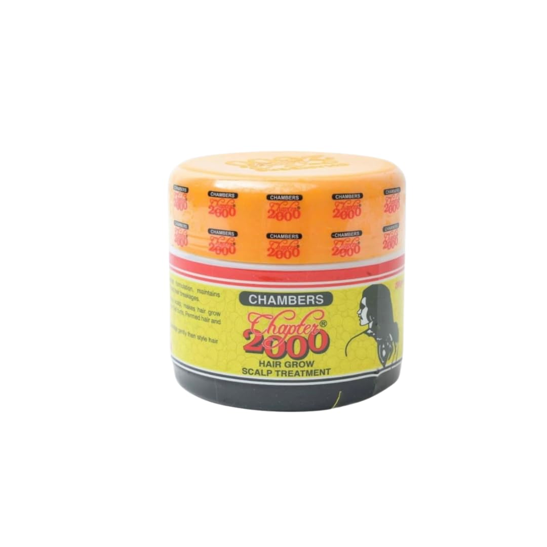 Chapter 2000 Hair Grow Scalp Treatment bottle promotes a hydrated scalp.