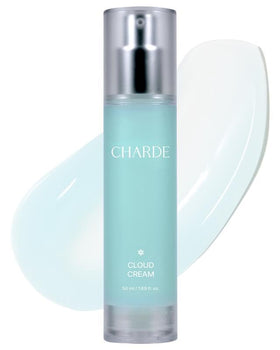 CHARDE Cloud Cream jar shows hydrating gel texture for smoother skin