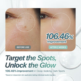 CHARDE skin-tone glow image suggests enhanced radiance and smoother texture