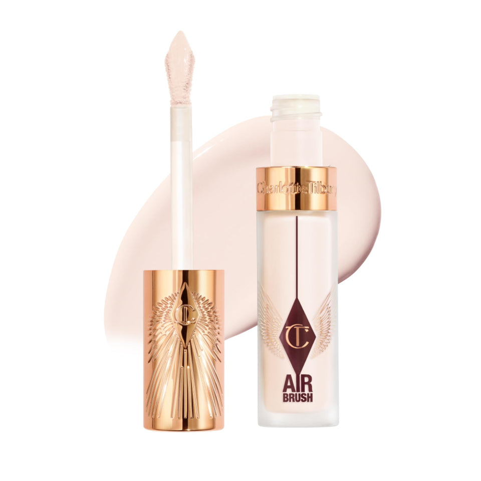 Charlotte Tilbury Airbrush Flawless Blur Concealer 1 Fair bottle shows sleek packaging and smooth finish