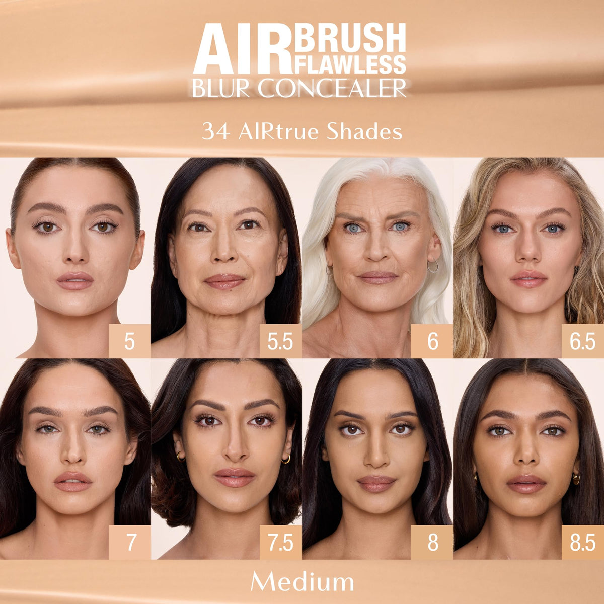 Charlotte Tilbury Airbrush Flawless Blur Concealer dark-circles focus highlights brightening capability