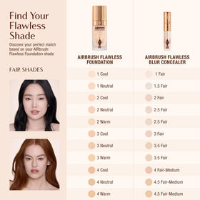 Charlotte Tilbury Airbrush Flawless Blur Concealer powder blur technology close-up