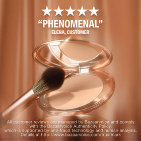 Charlotte Tilbury Airbrush Flawless Finish Powder shade 4 Deep swatch model.