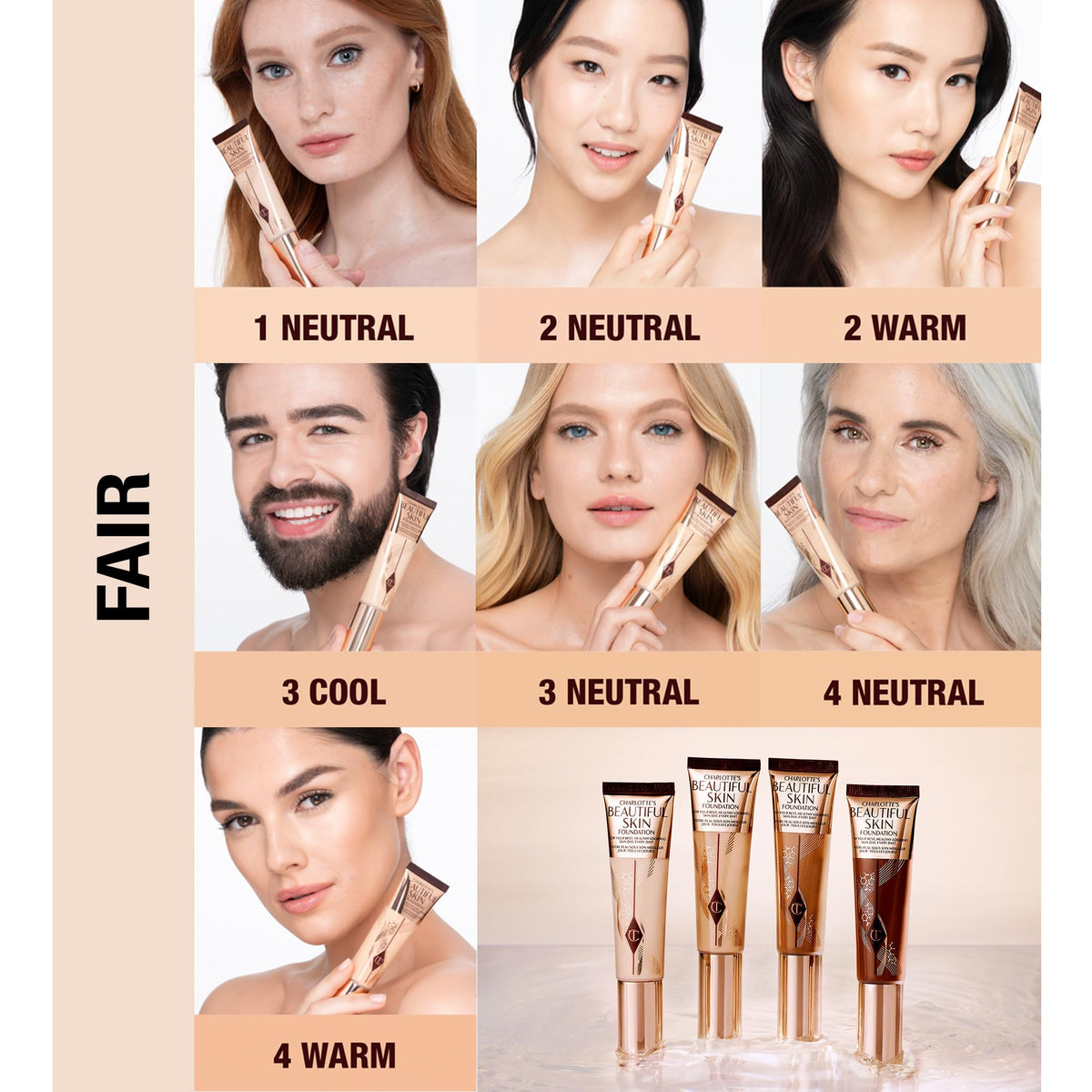 Charlotte Tilbury Beautiful Skin close-up of brush application for buildable coverage