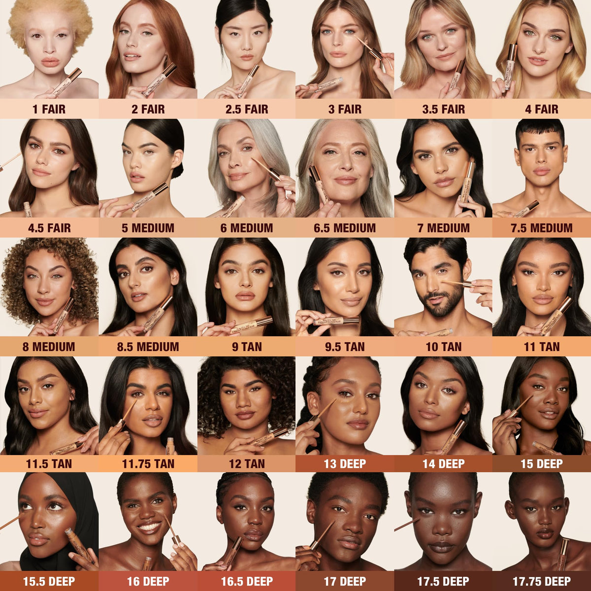 Charlotte Tilbury Beautiful Skin Concealer delivers 16-hour wear for all-day confidence.