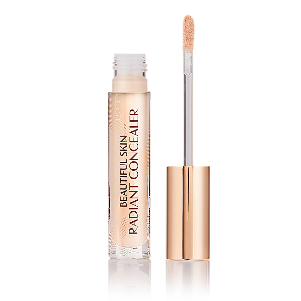 Charlotte Tilbury Beautiful Skin Concealer under-eye application brightens and lifts the eye area.