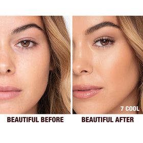 Charlotte Tilbury Beautiful Skin foundation pump dispenser for quick, even application