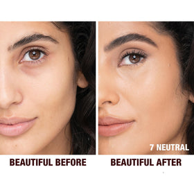 Close-up of Beautiful Skin Foundation pump for easy, buildable application.