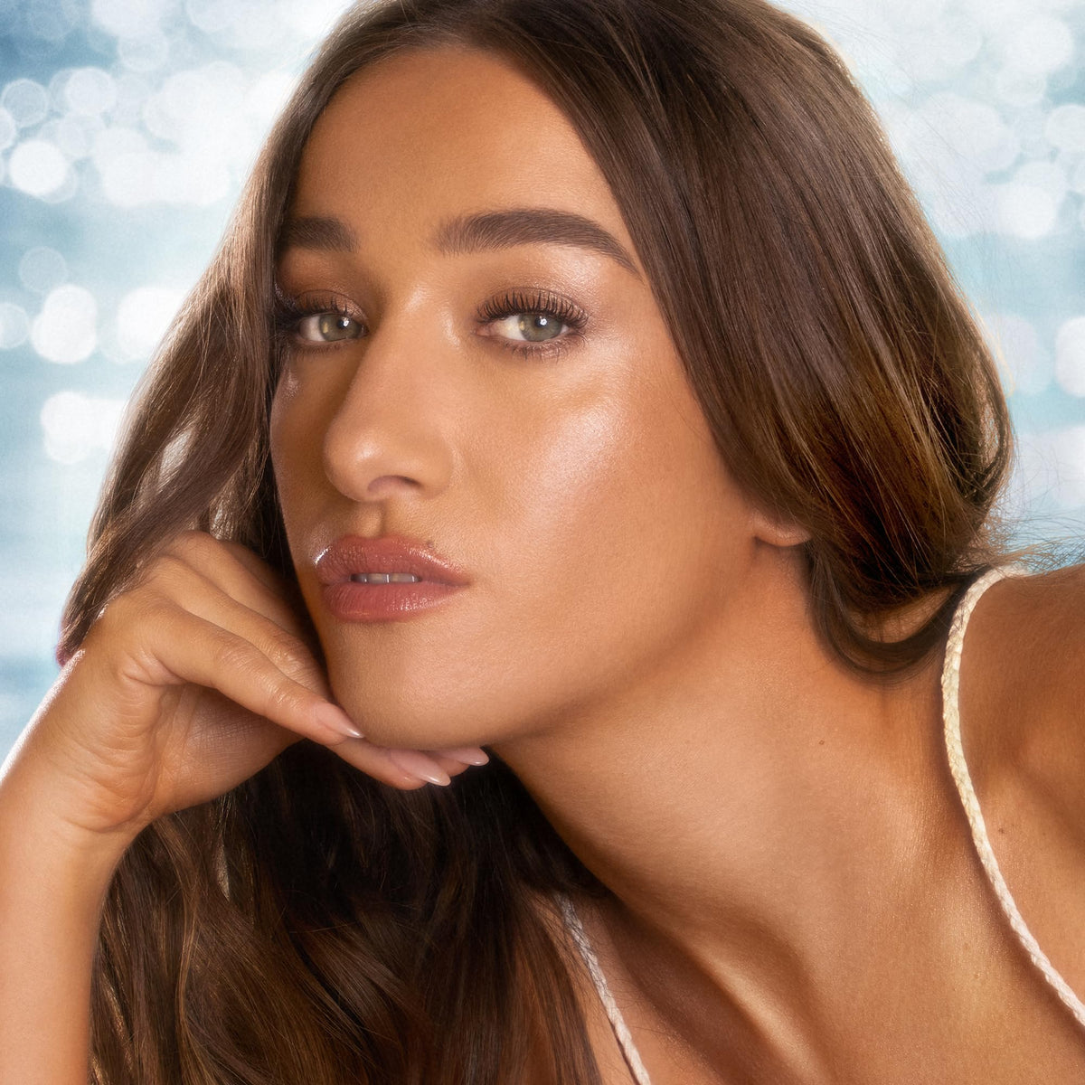 Swatches of Fair/Medium shade from Charlotte Tilbury Beautiful Skin Tanning Drops