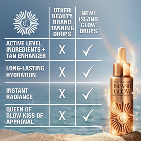 Swatches of Tan/Deep shade from Charlotte Tilbury Beautiful Skin Tanning Drops