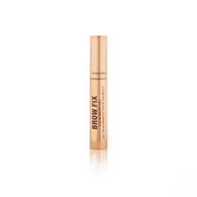 Charlotte Tilbury Brow Fix nourishing formula image highlights panthenol and watercress benefits.