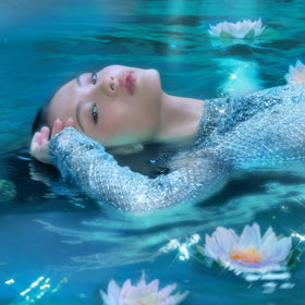 Lavandin note spotlight conveying calming herbal aroma and balance