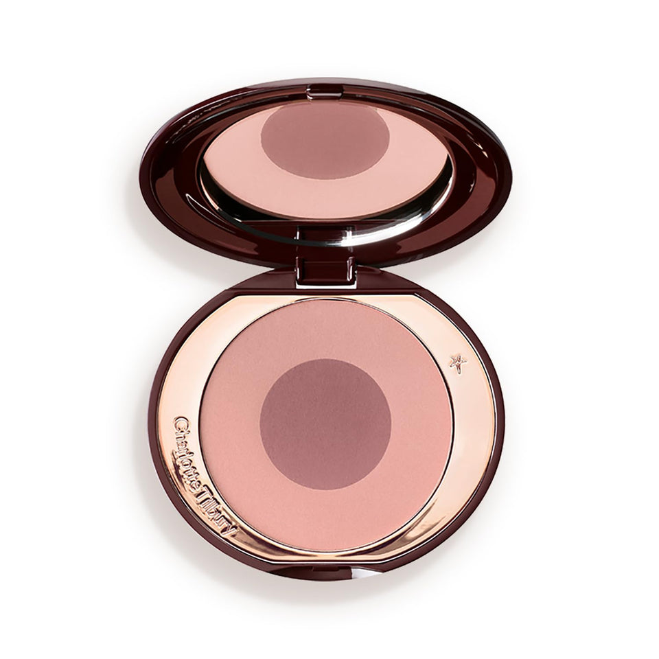 Charlotte Tilbury Cheek to Chic Sex on Fire two-tone shades for sculpting and radiance.
