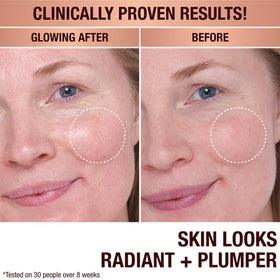 Charlotte Tilbury Collagen Superfusion texture swirl showing glow-ready skin