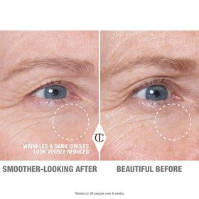 Charlotte Tilbury Cryo-Recovery Eye Serum brightens dark circles for a more awake look.