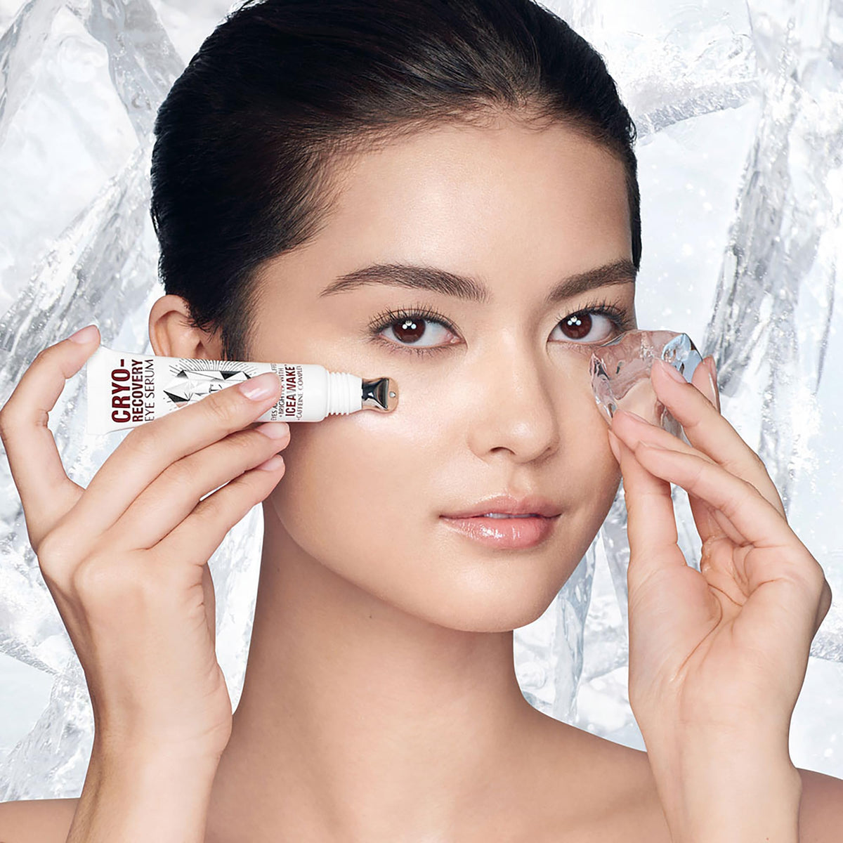 Cryo-Recovery Eye Serum smooths fine lines and crow's feet around the eyes.
