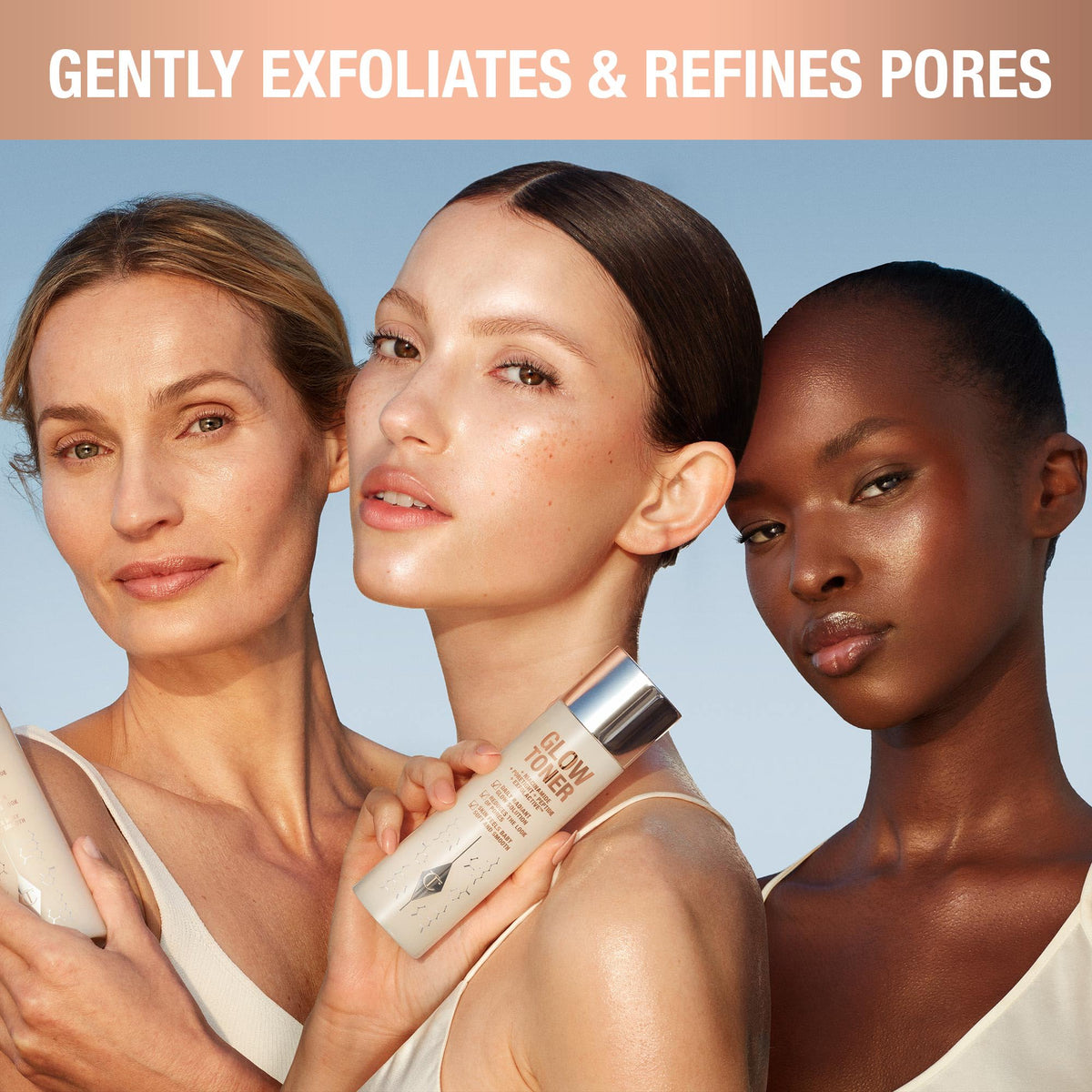 Skin after Glow Toner glow and subtle plumpness from Charlotte Tilbury.