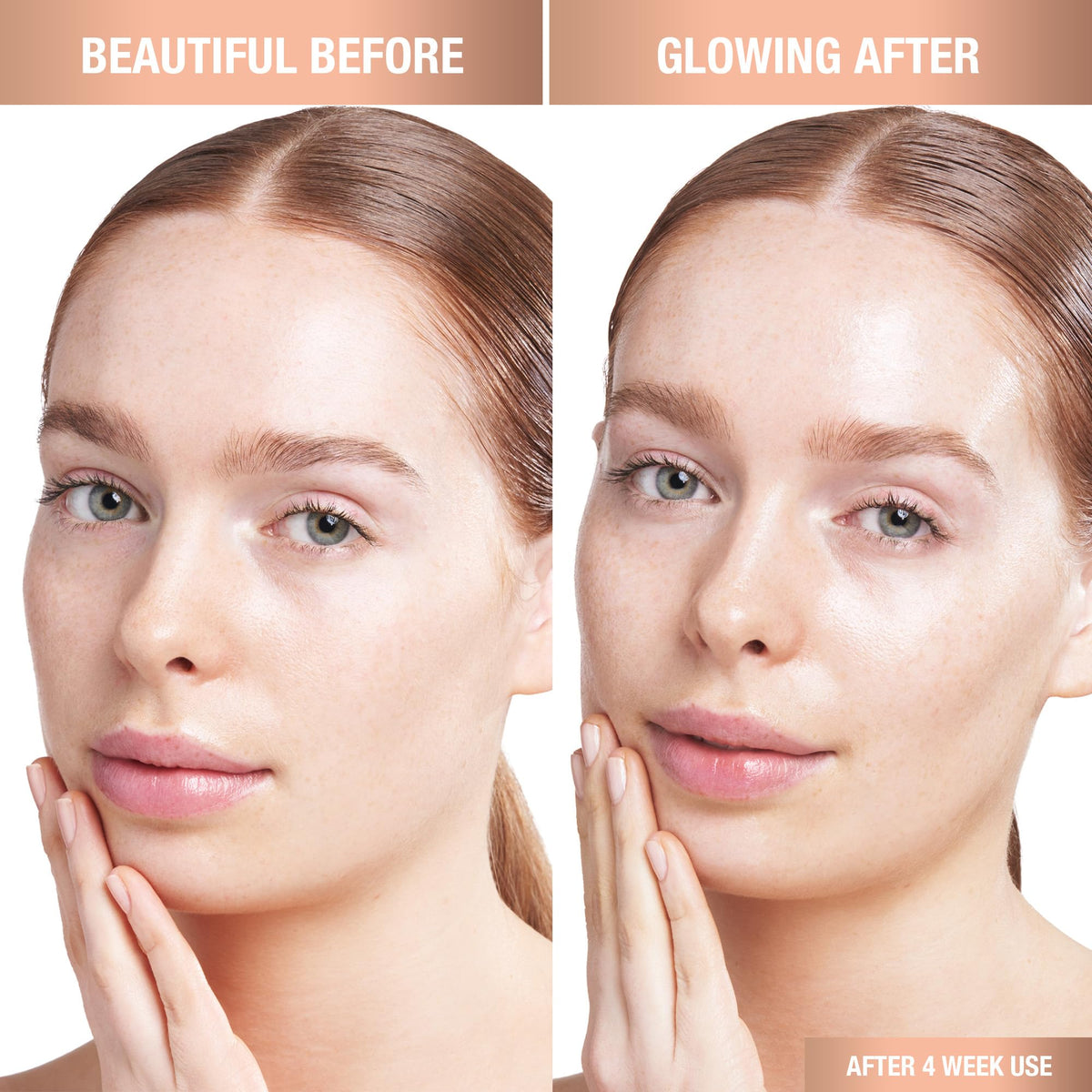 P5 peptide on Glow Toner label hinting at smoothing benefits.