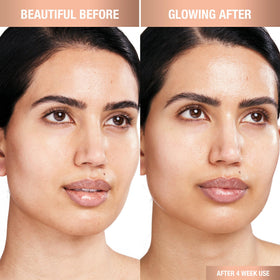 Glow Toner packaging displayed on vanity for daily use.