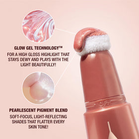 Charlotte Tilbury Glowgasm Beauty Light Wand enables precise application for targeted glow.
