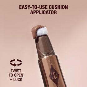 Charlotte Tilbury Hollywood Contour Wand jawline contour for sharper profile definition.