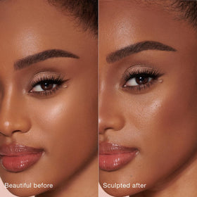 Charlotte Tilbury Contour Wand defines the jawline with a seamless finish.