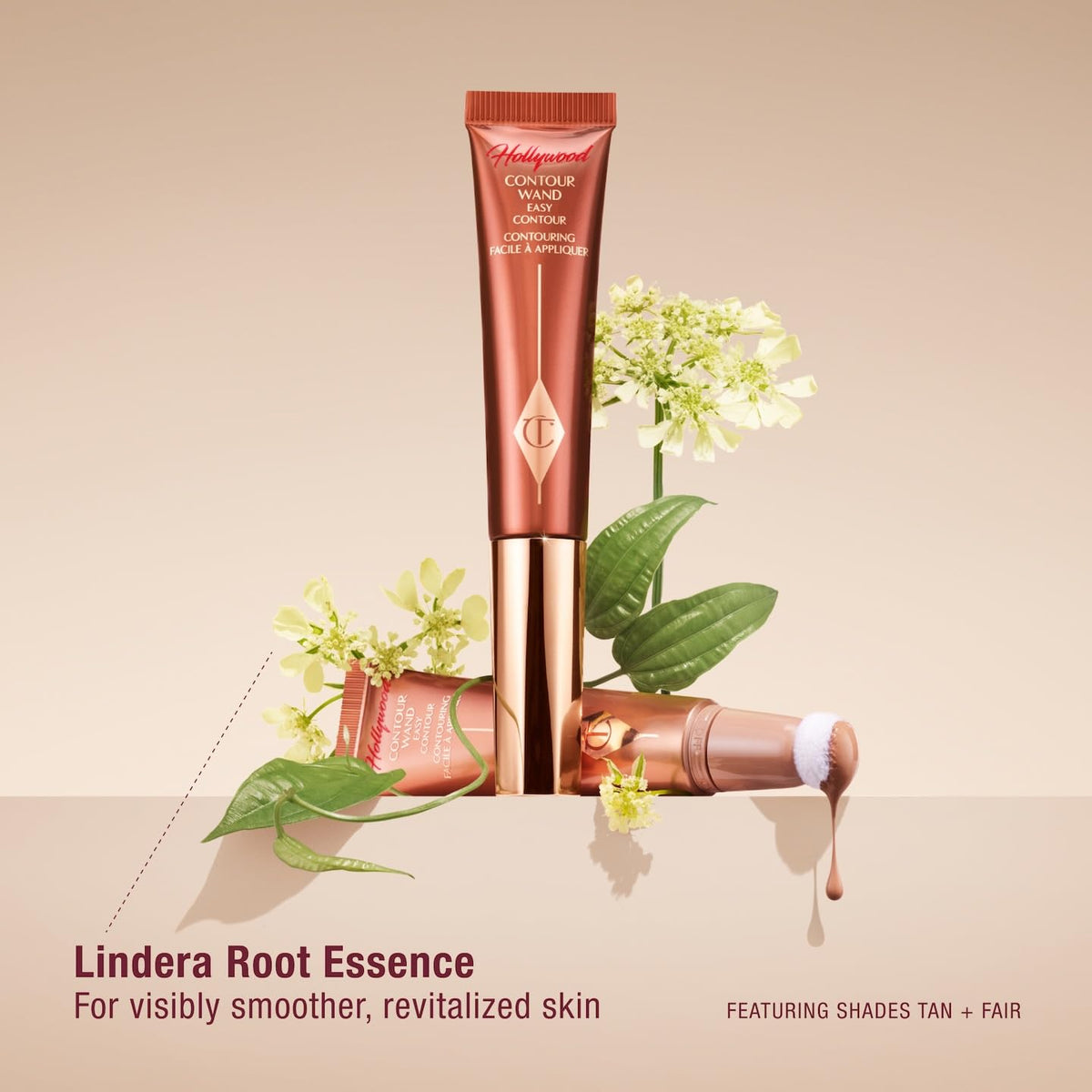 Charlotte Tilbury Hollywood Contour Wand delivers a featherweight, natural contour finish.
