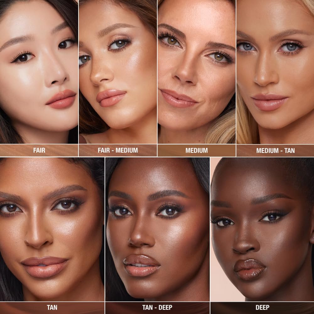 Charlotte Tilbury Hollywood Contour Wand adapts to skin tones for day-to-night versatility.