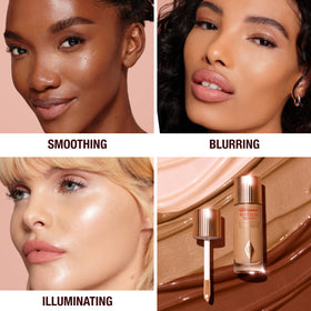 Hollywood Flawless Filter under foundation for smoother blur