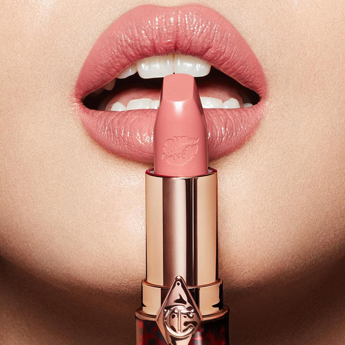 Charlotte Tilbury Hot Lips 2.0 satin finish, luminous pearl for fuller-looking lips