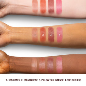 Texture of Charlotte Tilbury K.I.S.S.I.N.G Lipstick delivers cashmere-soft lips.