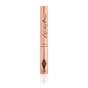 Charlotte Tilbury Legendary Brows close-up of brush delivering feathered, natural-looking fullness.