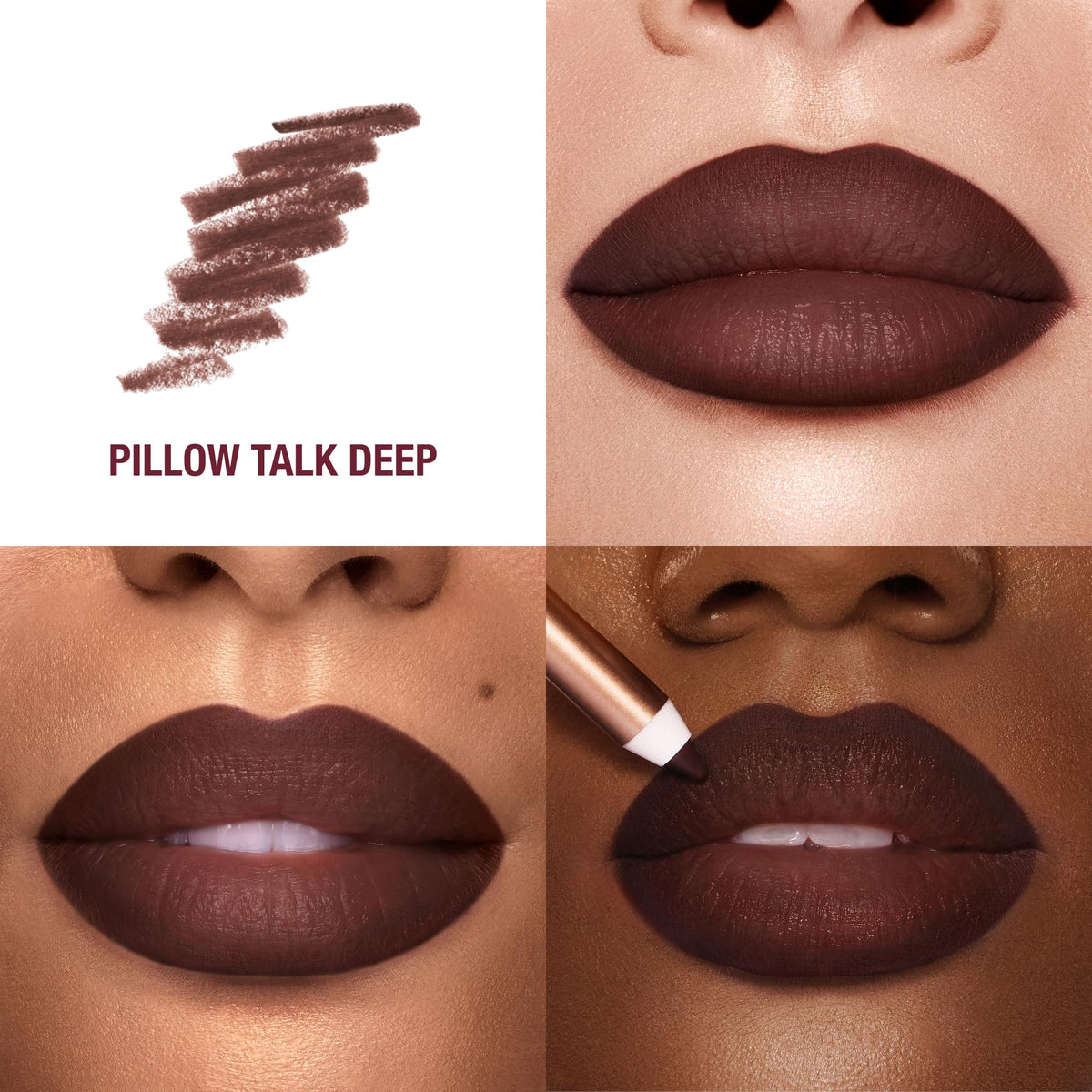 Charlotte Tilbury Lip Cheat Pencil waterproof formula resists smudging for all-day wear