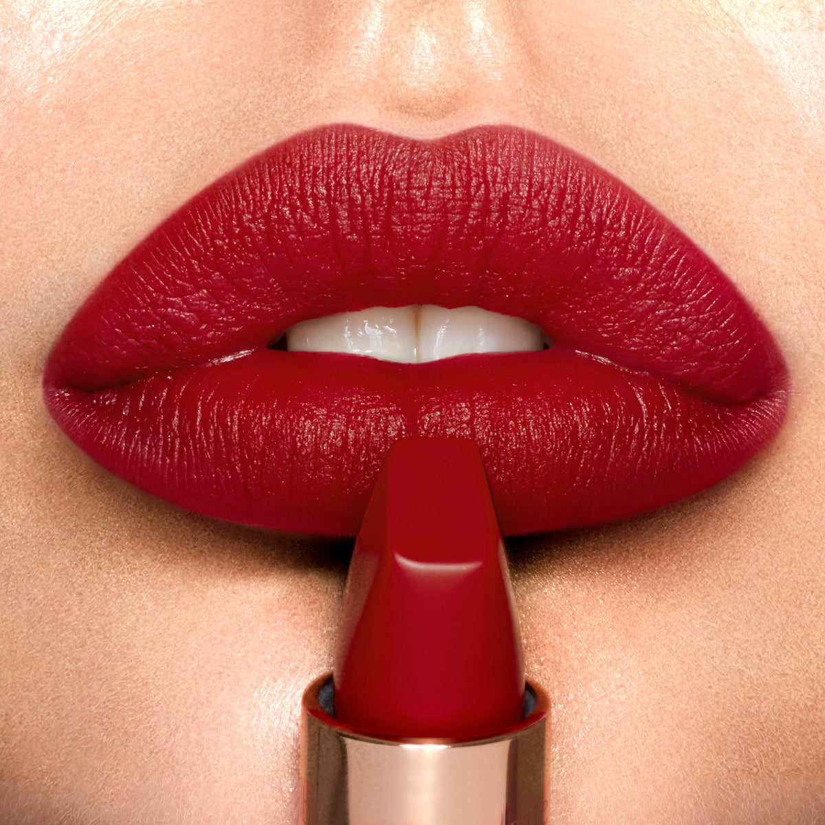 Charlotte Tilbury Matte Revolution hand swatch demonstrating long-wear finish