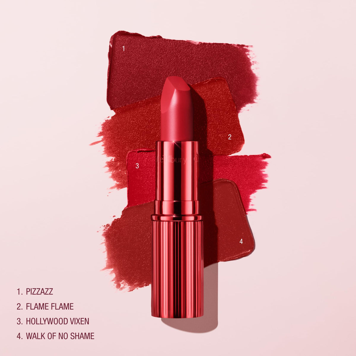 Charlotte Tilbury long-wear matte finish on lips during daily wear.