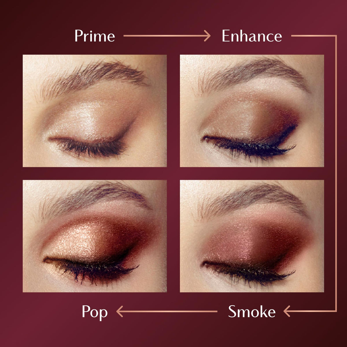 Charlotte Tilbury Luxury Palette Golden Goddess open palette reveals blendable shades for day-to-night looks.