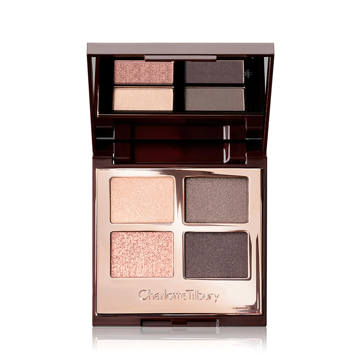 Charlotte Tilbury Luxury Palette Uptown Girl champagne swatch for bright day glow