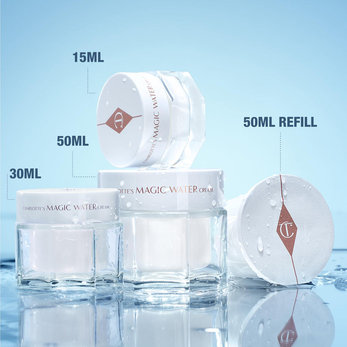 100-hour hydration concept illustrated by the Magic Water Cream.