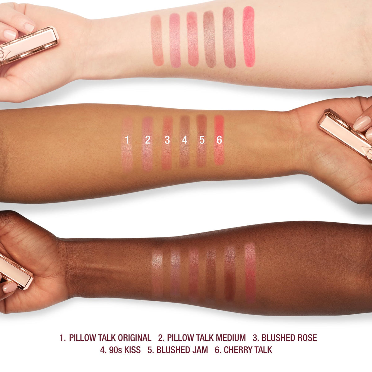 Charlotte Tilbury Pillow Talk Blush Balm sheer tint enhances everyday makeup with glow.