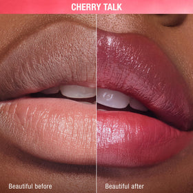 Charlotte Tilbury Pillow Talk Blush Balm Lip Tint for cheeks delivering a natural, subtle flush.