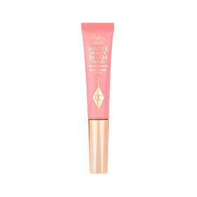 Lightweight, travel-friendly Pillow Talk Matte Blush Wand adds color on the go.