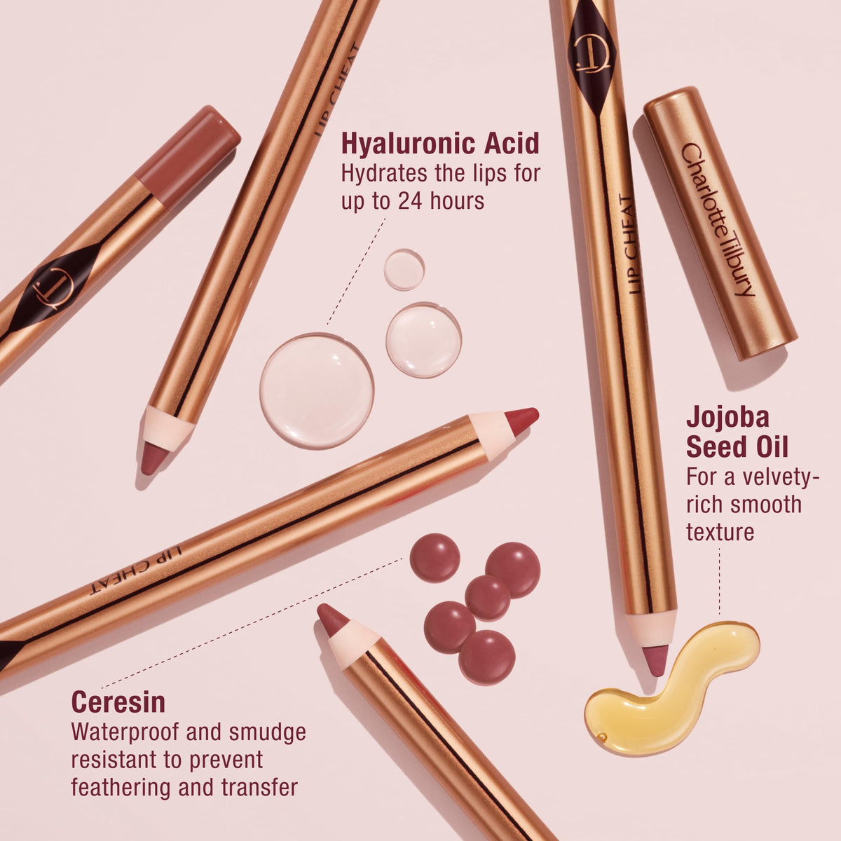 Charlotte Tilbury Lip Cheat Pencil glides smoothly for comfortable contouring