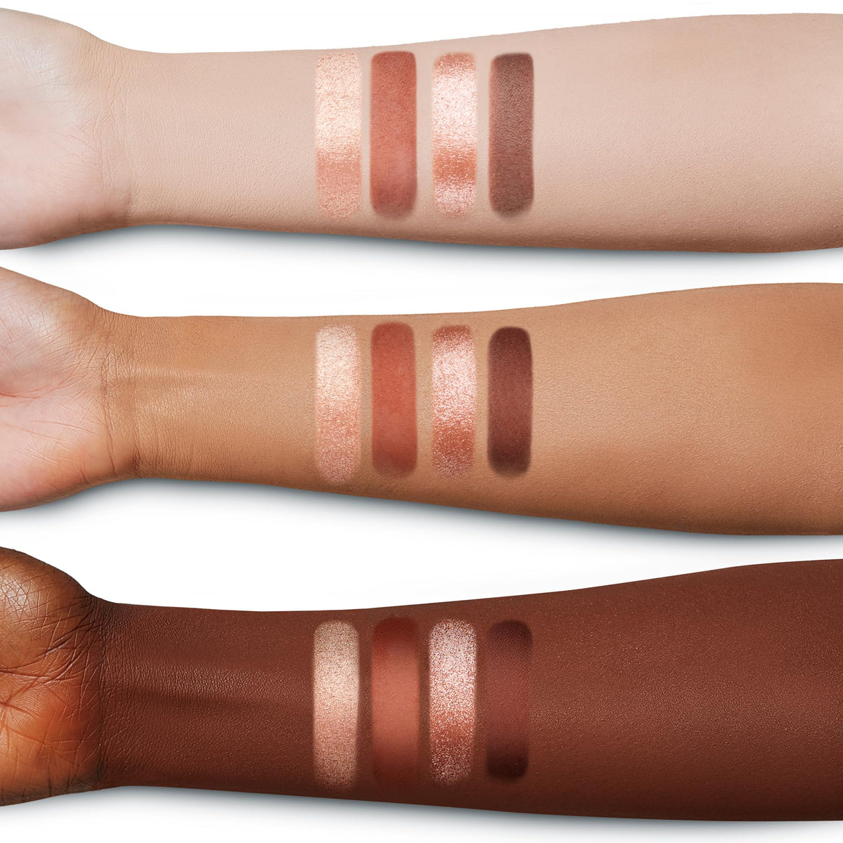 Creamy pigments close-up from Pillow Talk Dreams palette