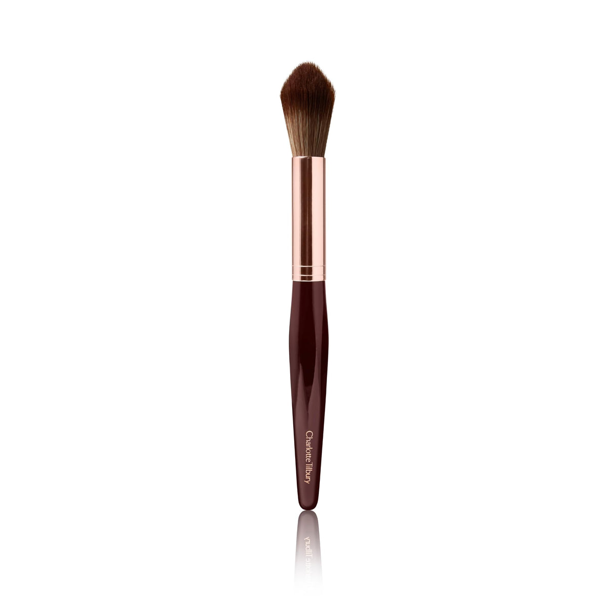 Charlotte Tilbury Powder & Sculpt Brush for precise contouring and soft highlight on cheeks and nose