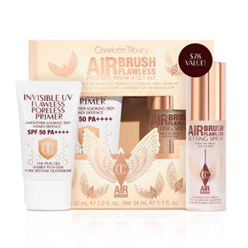 Charlotte Tilbury Protect & Prime invisible SPF 50 primer for daily sun protection.
