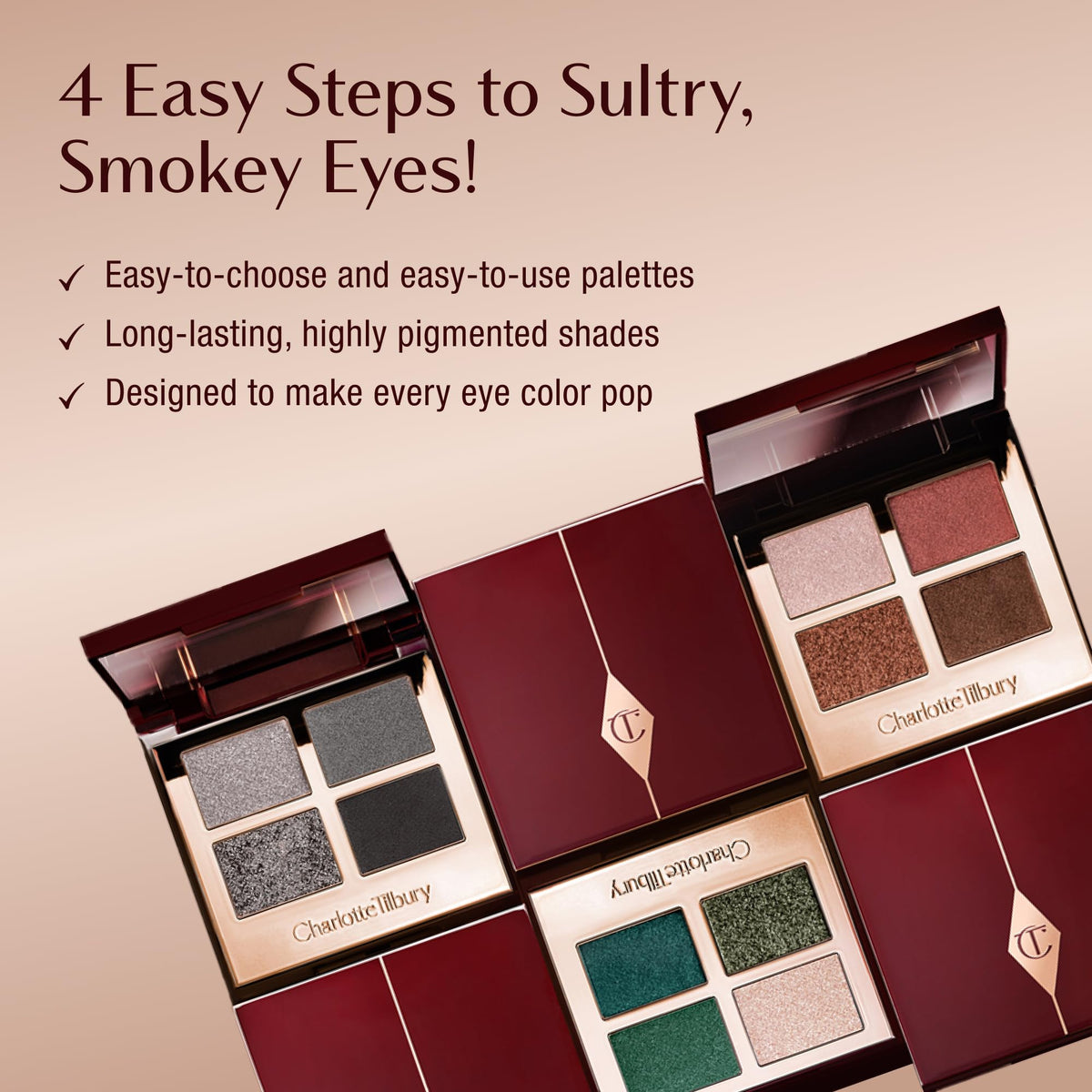 Charlotte Tilbury The Rebel center shimmer shade for a dazzling focal glow