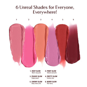 Ideal for on-the-go touch-ups to brighten cheeks and lips.
